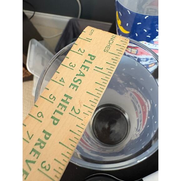 Vintage Pepsi Cola Glass Winter Christmas Snow Village Tumbler SET of 4 - Picture 3 of 4